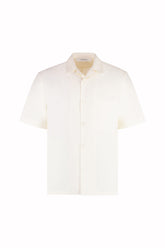Havana Short Sleeve Shirt in Silk - Milk | Umit Benan