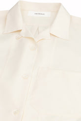 Havana Short Sleeve Shirt in Silk - Milk | Umit Benan