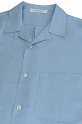 Havana Short Sleeve Shirt in Silk - Sugar Paper | Umit Benan