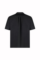 Havana Short Sleeve Shirt in Silk - Black | Umit Benan