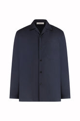 Havana Long Sleeve Shirt in Cotton and Silk - Dark Navy | Umit Benan