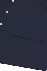 Cuban Shirt in Linen and Silk - Dark Navy | Umit Benan