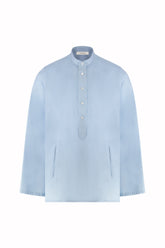 Julian Shirt in Cotton - Light Blue | Umit Benan
