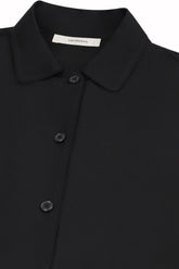 Medina Long Shirt in Silk - Black | Umit Benan