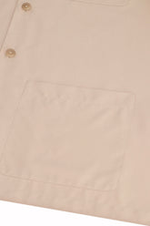 Santiago Overshirt in Silk - Light Cream | Umit Benan