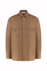 Jonah Overshirt in Silk - Caramel | Umit Benan