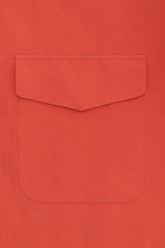 Jonah Overshirt in Linen and Silk - Tomato | Umit Benan