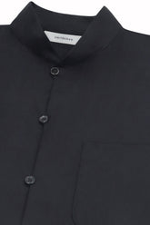 Francis Shirt in Silk - Dark Navy | Umit Benan