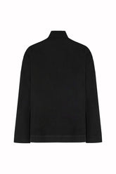 Francis Shirt in Linen and Silk - Black | Umit Benan