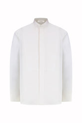 Bruce Shirt in Cotton and Silk - White | Umit Benan