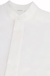 Bruce Shirt in Cotton and Silk - White | Umit Benan