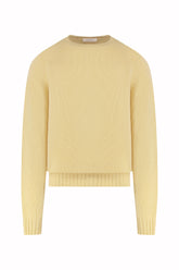 Milano Crew Neck in Cashmere - Banana | Umit Benan