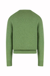 Milano Crew Neck in Cashmere - Grass | Umit Benan