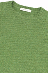 Milano Crew Neck in Cashmere - Grass | Umit Benan
