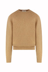 Milano Crew Neck in Cashmere - Hazelnut | Umit Benan