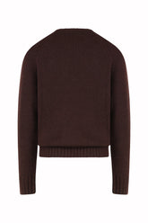 Milano Crew Neck in Cashmere - Burnt Brown | Umit Benan