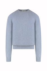 Milano Crew Neck in Cashmere - Sky | Umit Benan