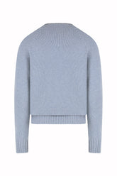 Milano Crew Neck in Cashmere - Sky | Umit Benan