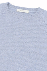 Milano Crew Neck in Cashmere - Sky | Umit Benan