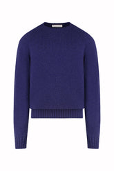 Milano Crew Neck in Cashmere - Mariner Blue | Umit Benan
