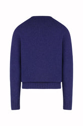 Milano Crew Neck in Cashmere - Mariner Blue | Umit Benan