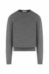 Milano Crew Neck in Cashmere - Charcoal Grey | Umit Benan