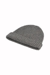 Murray Beanie in Cashmere - Charcoal Grey | Umit Benan