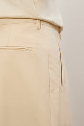 Matt Trousers in Cotton - Cream | Umit Benan