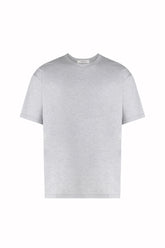 T-shirt James a Maniche Corte in Cotone - Grigio Chiaro | Umit Benan