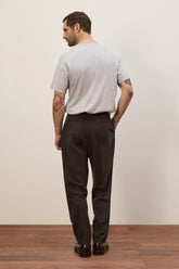 T-shirt James a Maniche Corte in Cotone - Grigio Chiaro | Umit Benan