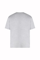 T-shirt James a Maniche Corte in Cotone - Grigio Chiaro | Umit Benan