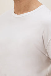 T-shirt James a Maniche Corte in Cotone - Bianco | Umit Benan