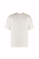 T-shirt James a Maniche Corte in Cotone - Latte | Umit Benan