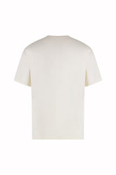 T-shirt James a Maniche Corte in Cotone - Latte | Umit Benan