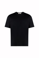 T-shirt James a Maniche Corte in Cotone - Nero | Umit Benan