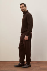 Joggers Sly in Cashmere e Seta - Marrone Benan | Umit Benan