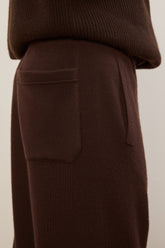 Joggers Sly in Cashmere e Seta - Marrone Benan | Umit Benan
