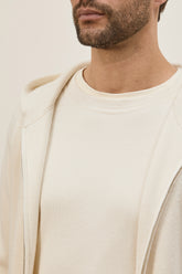 Sunset Hoodie in Cashmere and Silk - Milk | Umit Benan