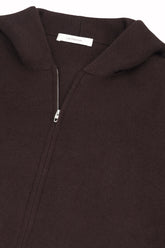 Sunset Hoodie in Cashmere and Silk - Benan Brown | Umit Benan
