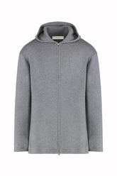 Sunset Hoodie in Cashmere and Silk - Grey | Umit Benan