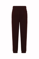 Sly Knit Joggings in Cashmere - Burgundy | Umit Benan