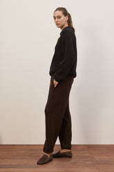 Sly Knit Joggings in Cashmere - Benan Brown | Umit Benan