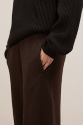 Sly Knit Joggings in Cashmere - Benan Brown | Umit Benan