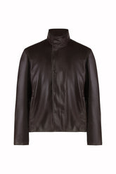 Ryan Reversible Jacket in Leather - Benan Brown | Umit Benan