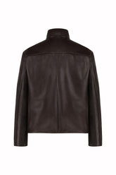 Ryan Reversible Jacket in Leather - Benan Brown | Umit Benan