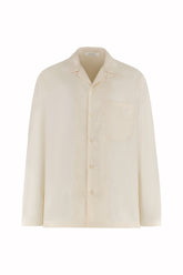 Havana Long Sleeve Shirt in Silk - Milk | Umit Benan