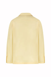 Havana Long Sleeve Shirt in Silk - Banana | Umit Benan