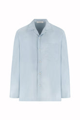 Havana Long Sleeve Shirt in Silk - Light Blue | Umit Benan