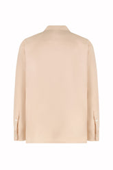 Santiago Overshirt in Silk - Pastel Pink | Umit Benan