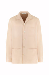 Santiago Overshirt in Silk - Pastel Pink | Umit Benan